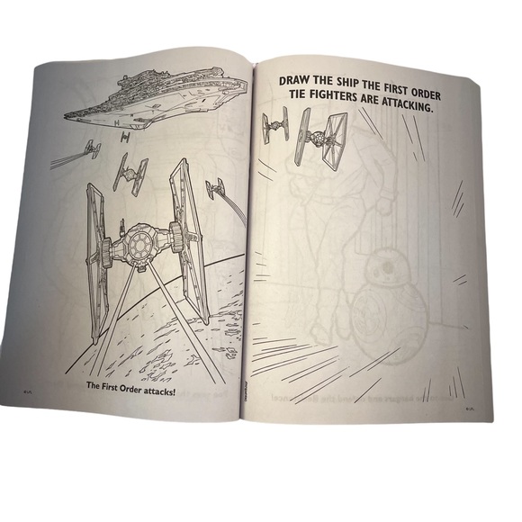 2 Star Wars Color Activity Books for coloring, drawing, word scrabbles and more - Picture 5 of 8